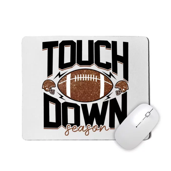 Retro Football Touch Down Season Mousepad