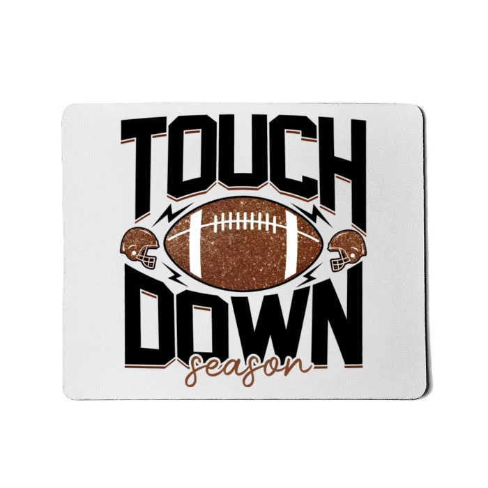 Retro Football Touch Down Season Mousepad