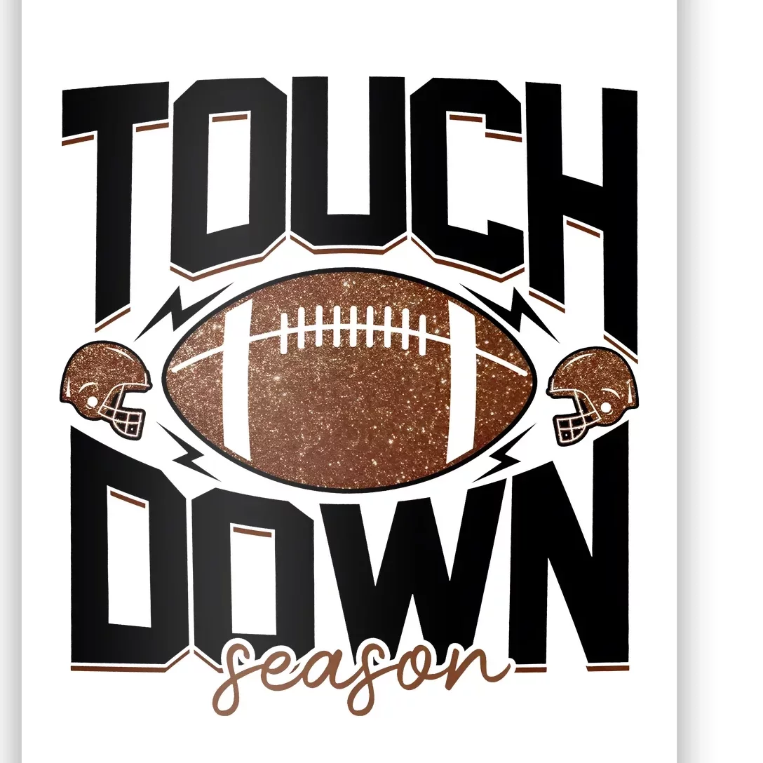 Retro Football Touch Down Season Poster