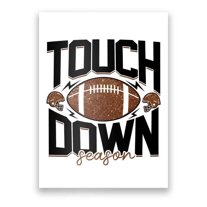 Retro Football Touch Down Season Poster