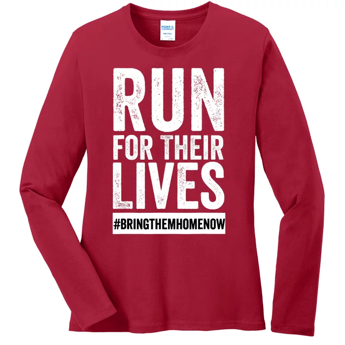 Run For Their Lives Now Ladies Long Sleeve Shirt