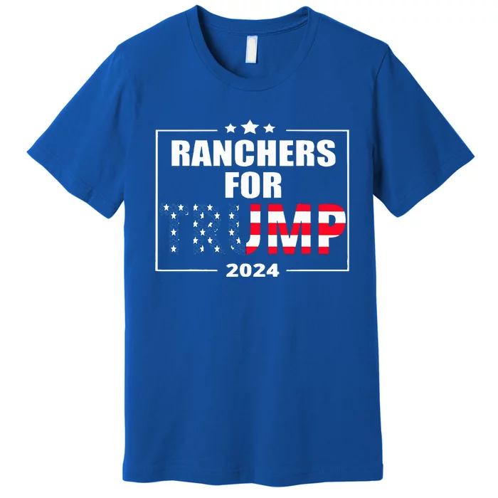 Ranchers For Trump 2024 Cattlemen Premium T-Shirt