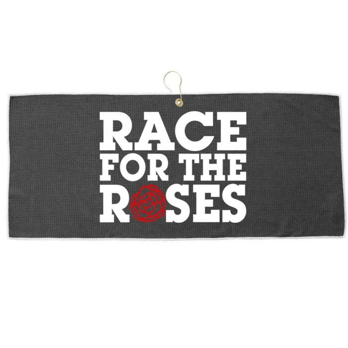 Race For The Roses Large Microfiber Waffle Golf Towel