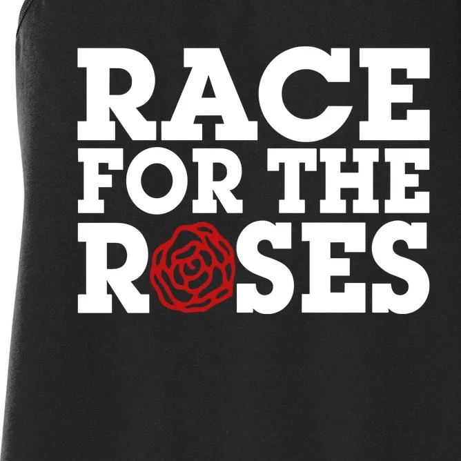 Race For The Roses Women's Racerback Tank