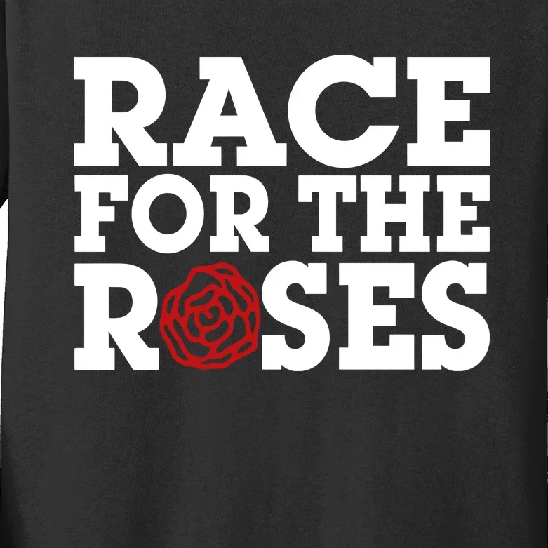 Race For The Roses Kids Long Sleeve Shirt