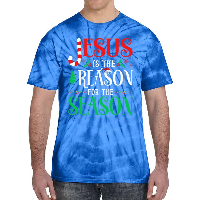 Reason for the Season Celebrating Christmas with Jesus Tie-Dye T-Shirt