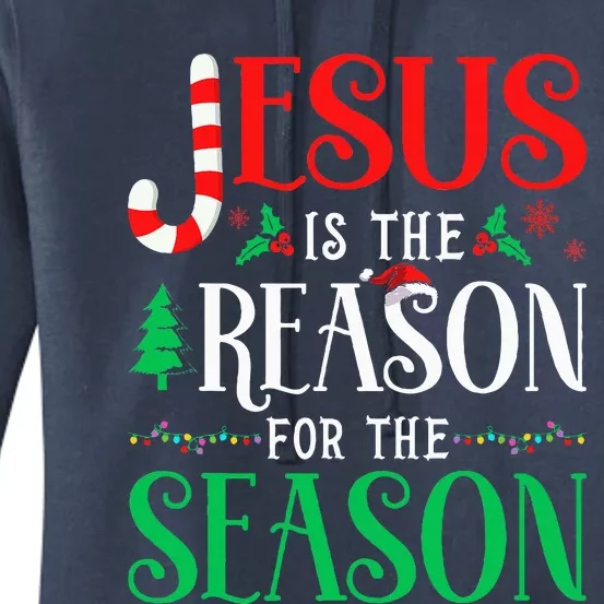 Reason for the Season Celebrating Christmas with Jesus Women's Pullover Hoodie