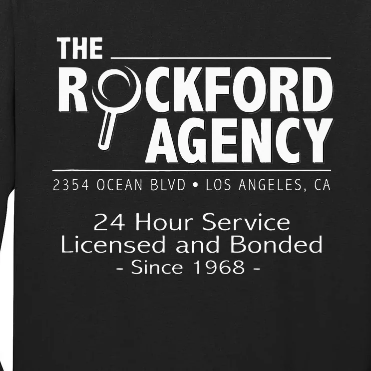 Rockford Files The Rockford Agency Classic Tv Tall Long Sleeve T-Shirt