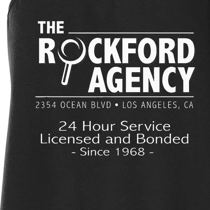 Rockford Files The Rockford Agency Classic Tv Women's Racerback Tank