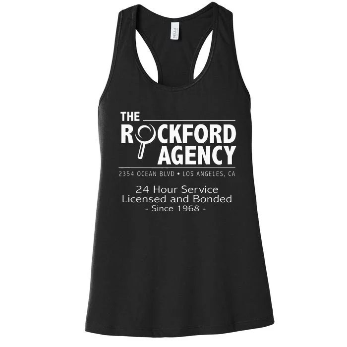 Rockford Files The Rockford Agency Classic Tv Women's Racerback Tank