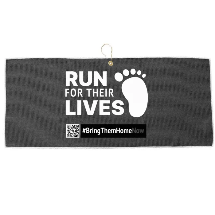 Run for Their Lives Large Microfiber Waffle Golf Towel