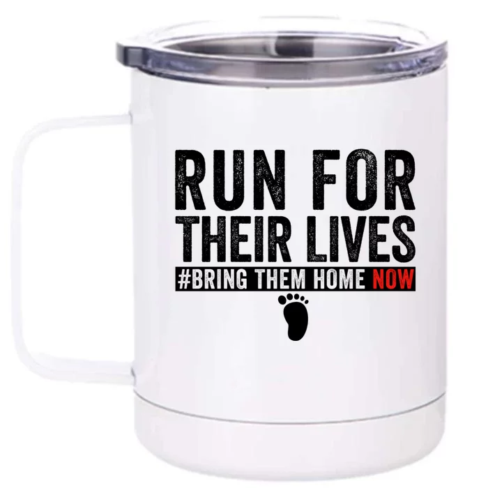 Run For Their Lives Front & Back 12oz Stainless Steel Tumbler Cup