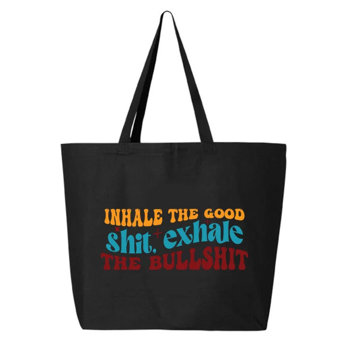 Retro Funny T , Inhale The 25L Jumbo Tote