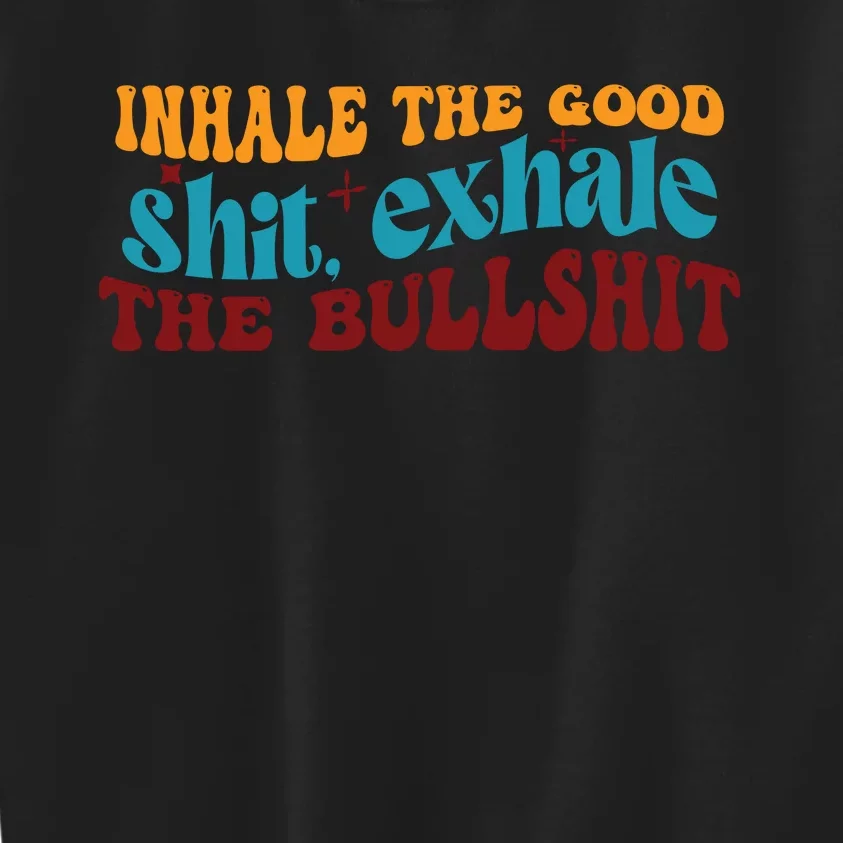 Retro Funny T , Inhale The Kids Sweatshirt