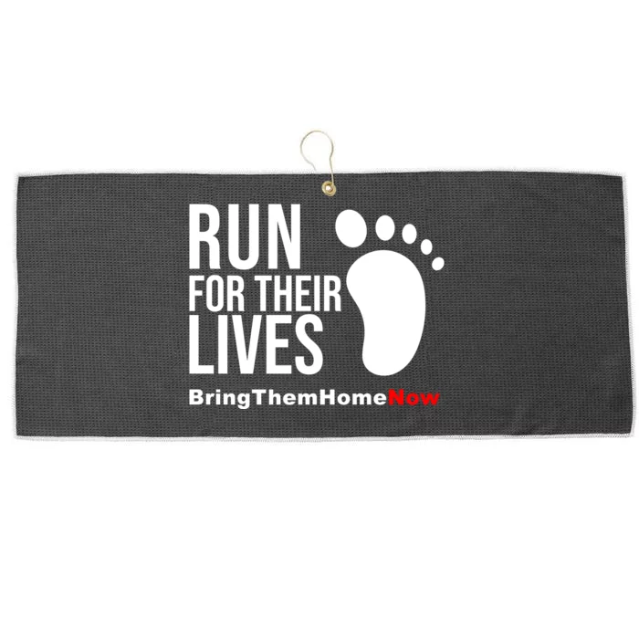 Run For Their Lives Large Microfiber Waffle Golf Towel