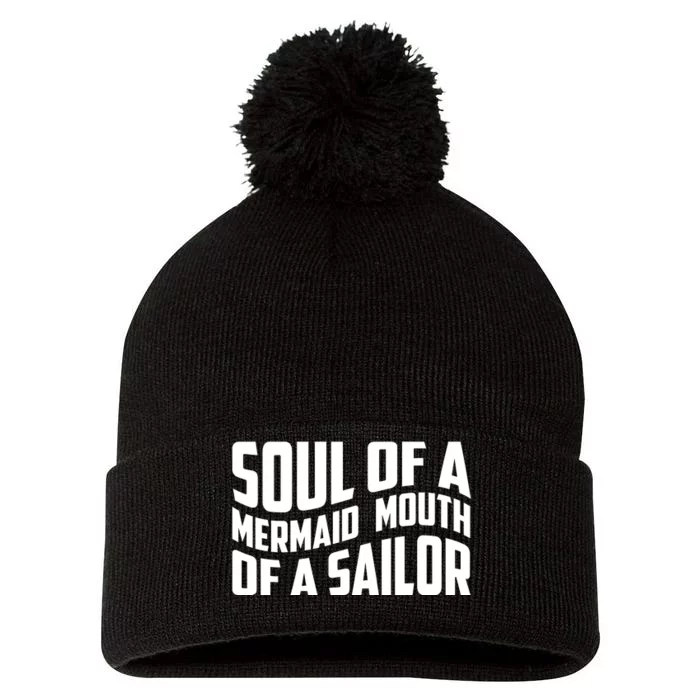 Retro Funny T , Soul Of A Me Pom Pom 12in Knit Beanie