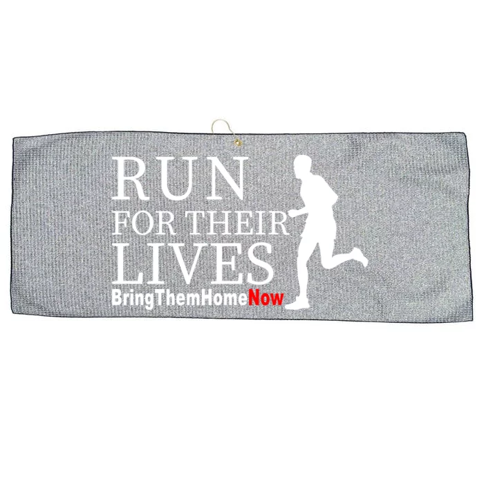 Run For Their Lives Large Microfiber Waffle Golf Towel