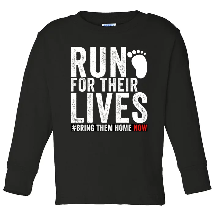 Run For Their Lives Toddler Long Sleeve Shirt