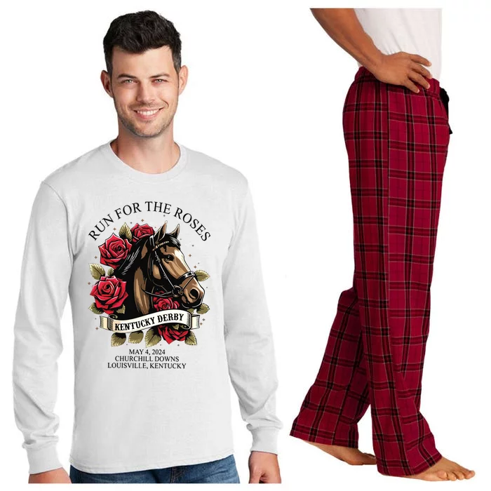 Run For The Roses 150th Anniversary Long Sleeve Pajama Set