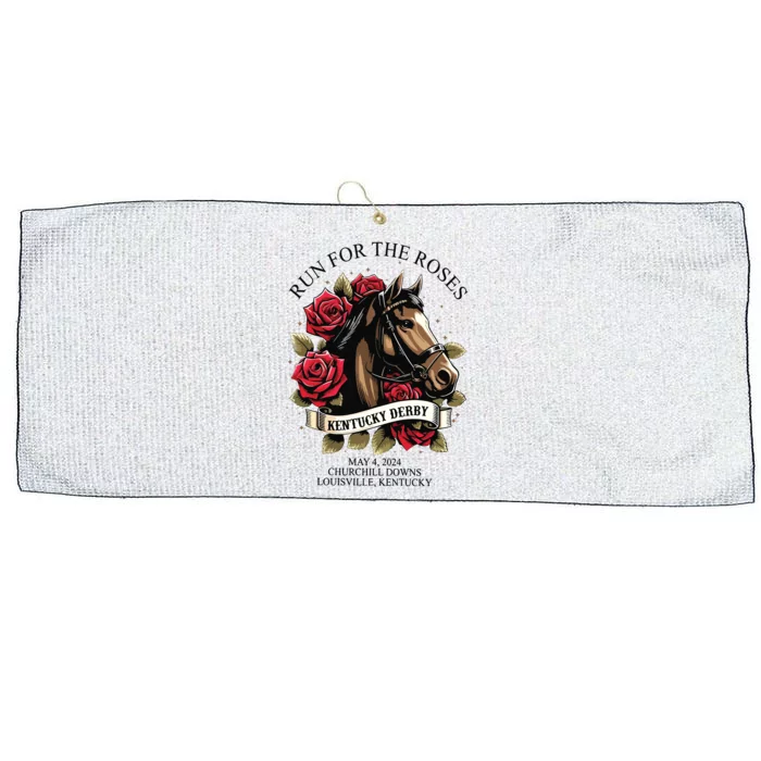 Run For The Roses 150th Anniversary Large Microfiber Waffle Golf Towel