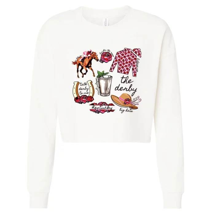 Run For The Roses 150th Anniversary Cropped Pullover Crew