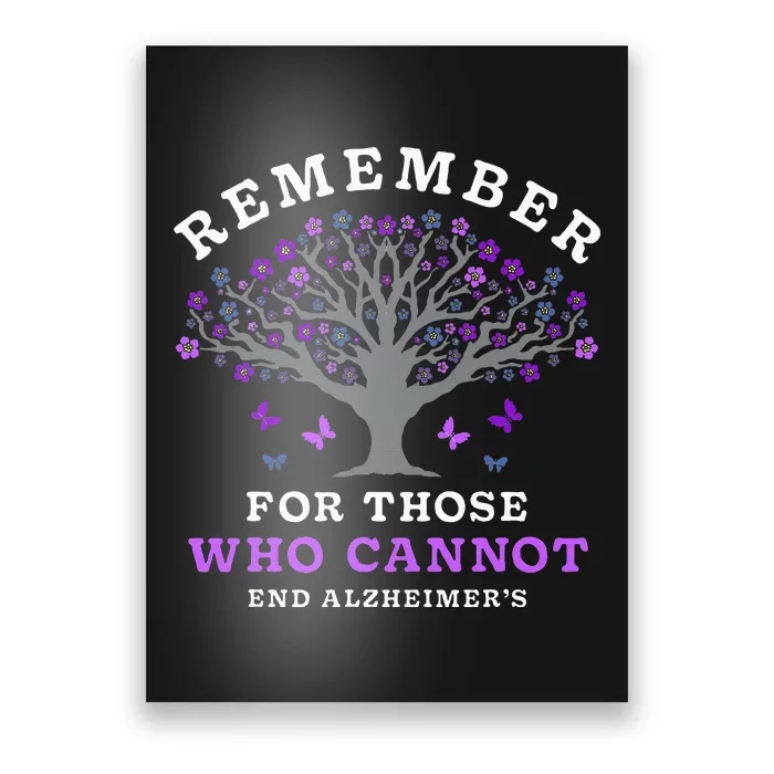 Remember For Those Who Cannot AlzheimerS Awareness Poster