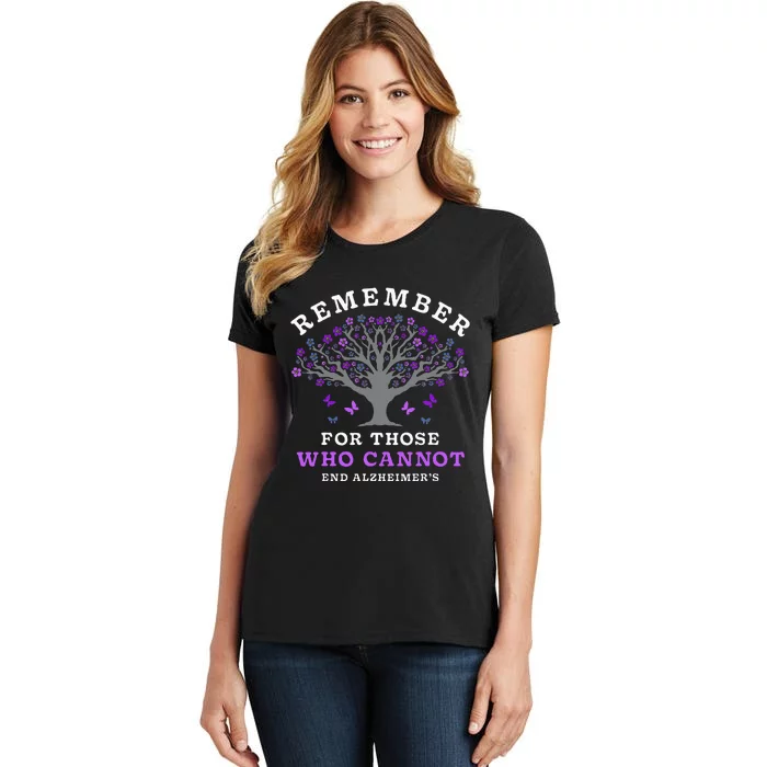 Remember For Those Who Cannot AlzheimerS Awareness Women's T-Shirt