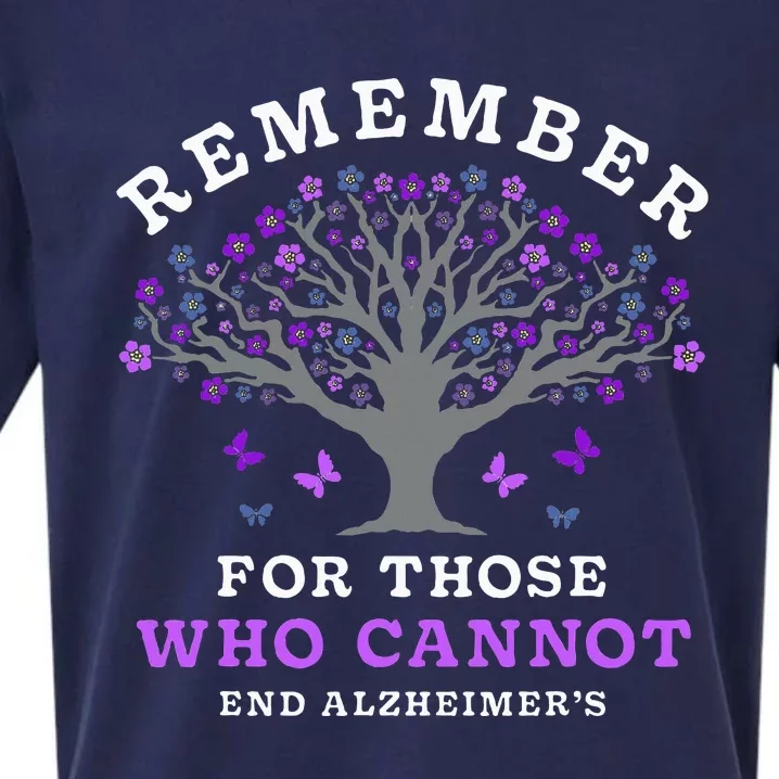 Remember For Those Who Cannot AlzheimerS Awareness Sueded Cloud Jersey T-Shirt