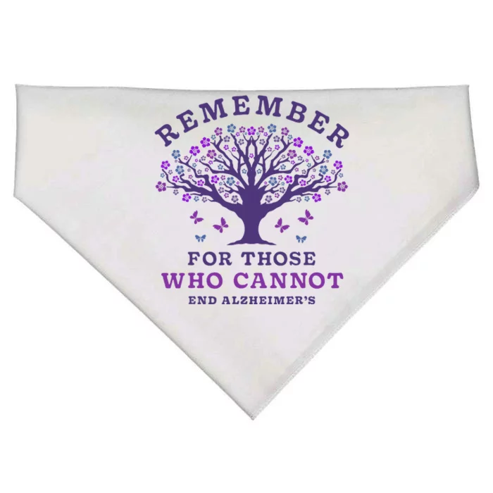 Remember For Those Who Cannot AlzheimerS Awareness Dementia USA-Made Doggie Bandana