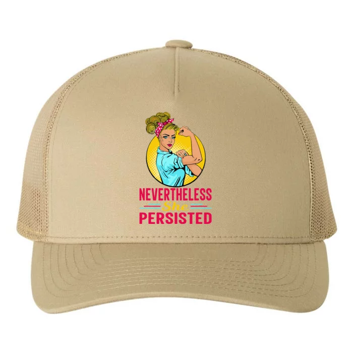 Radical Feminist Tee Feminism Tee Nevertheless She Persisted Yupoong Adult 5-Panel Trucker Hat