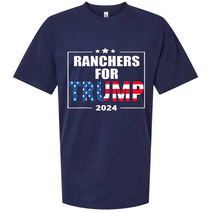 Ranchers For Trump 2024 Cattlemen Sueded Cloud Jersey T-Shirt