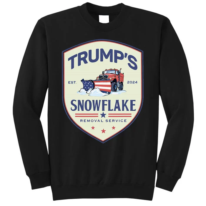 Retro Funny Trump Snowflake Removal Service Election 2024 Tall Sweatshirt