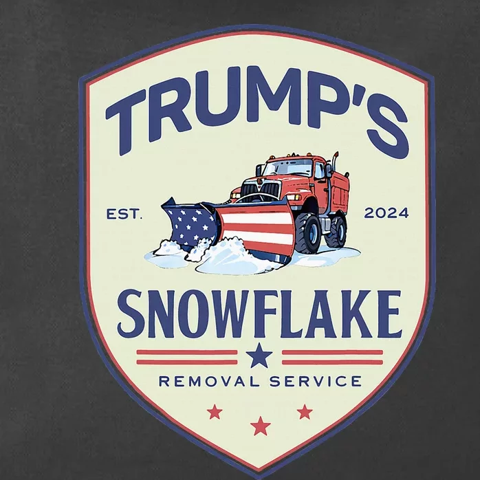 Retro Funny Trump Snowflake Removal Service Election 2024 Zip Tote Bag