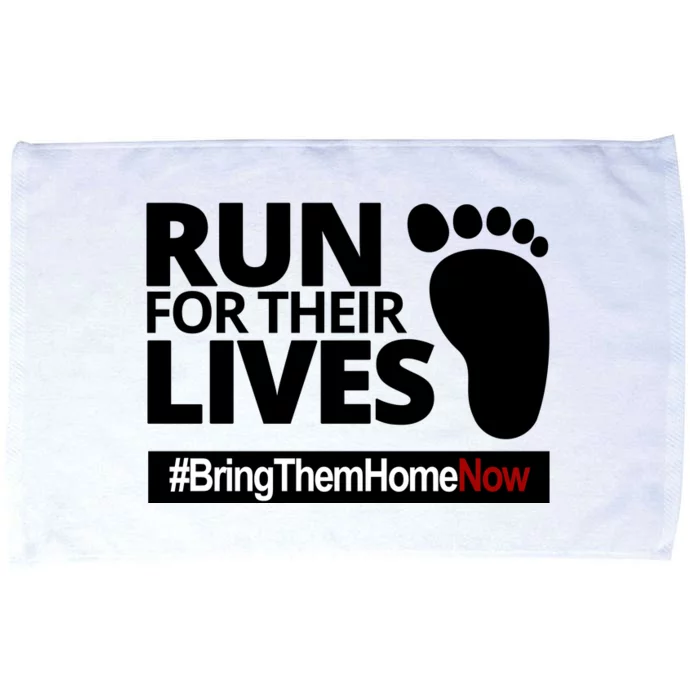 Run For Their Lives Bring Them Home Now Awareness Microfiber Hand Towel