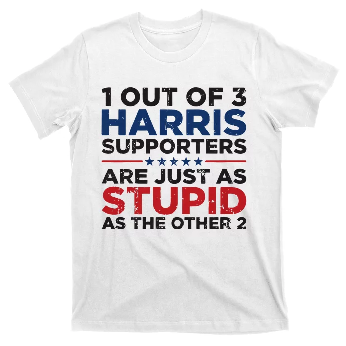 Retro Funny Trump 1 Out Of 3 Kamala Harris Supporters T-Shirt