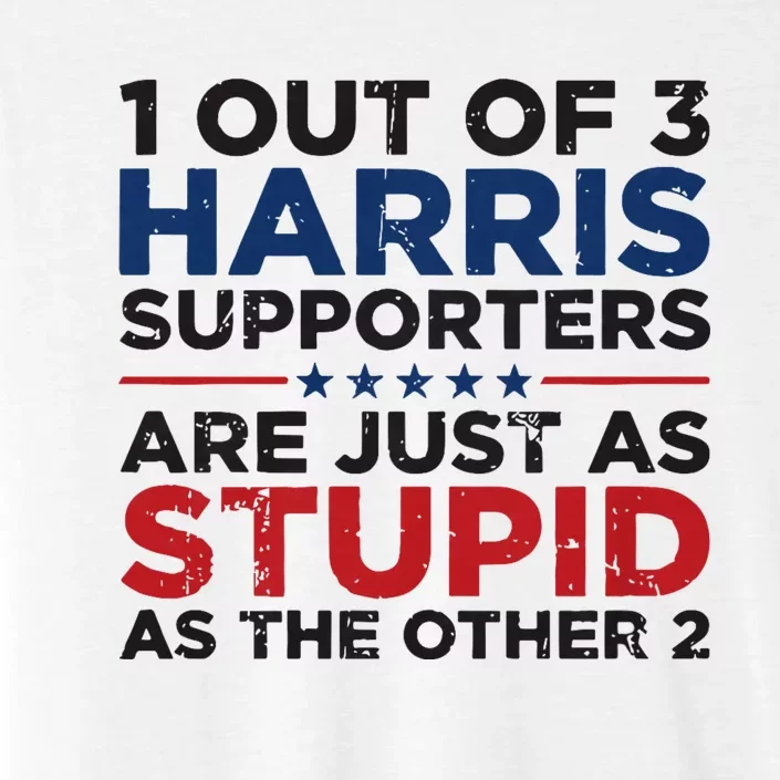 Retro Funny Trump 1 Out Of 3 Kamala Harris Supporters ChromaSoft Performance T-Shirt