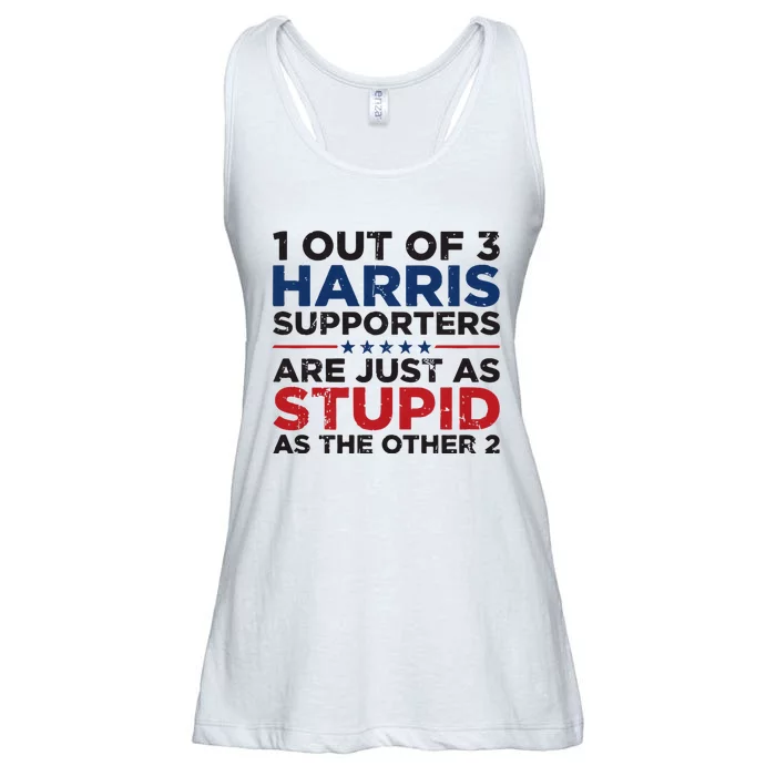 Retro Funny Trump 1 Out Of 3 Kamala Harris Supporters Ladies Essential Flowy Tank