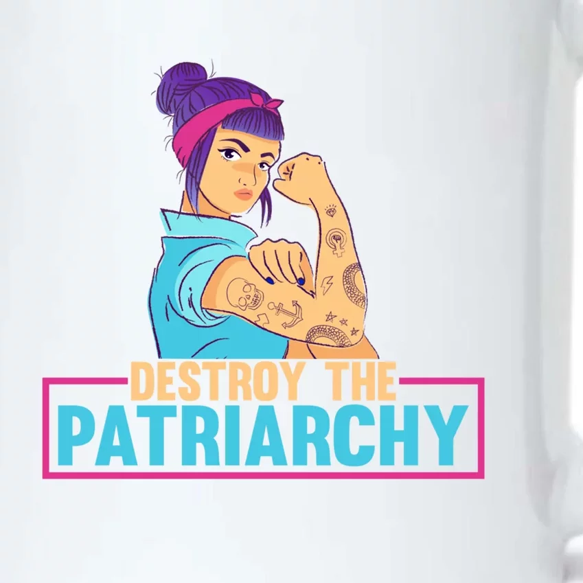 Radical Feminist Tee Feminism Tee Destroy The Patriarchy Funny Gift Black Color Changing Mug