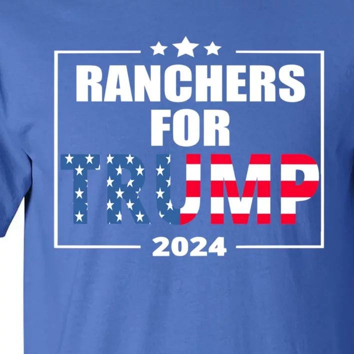 Ranchers For Trump 2024 Cattle For Trump Gift Tall T-Shirt