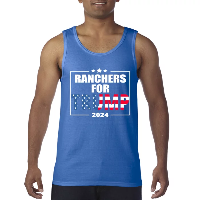 Ranchers For Trump 2024 Cattle For Trump Gift Tank Top