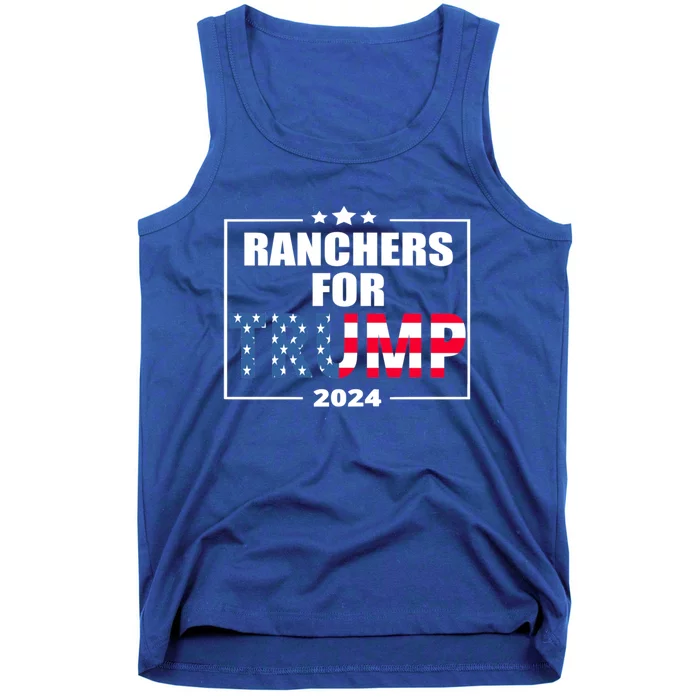 Ranchers For Trump 2024 Cattle For Trump Gift Tank Top