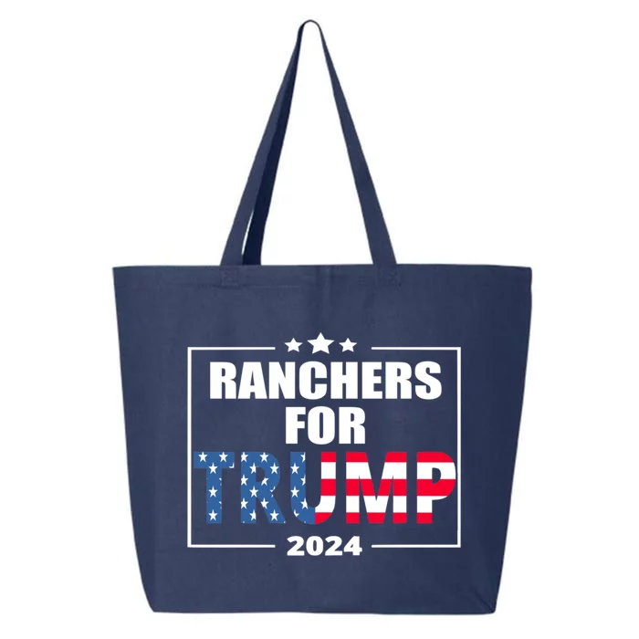 Ranchers For Trump 2024 Cattle For Trump Gift 25L Jumbo Tote