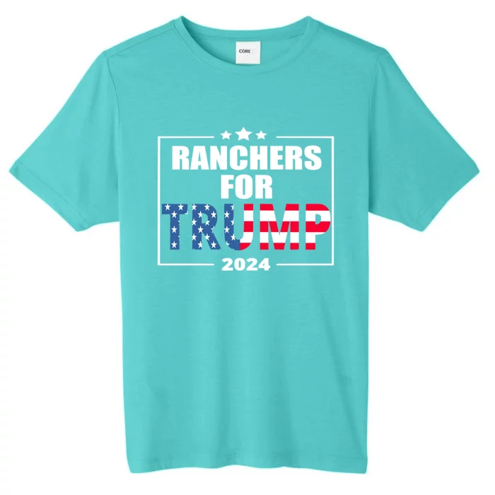 Ranchers For Trump 2024 Cattle For Trump Gift ChromaSoft Performance T-Shirt