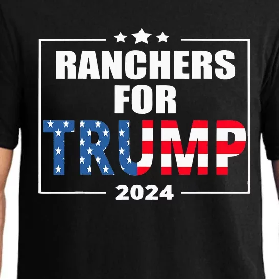 Ranchers For Trump 2024 Cattlemen For Trump Pajama Set