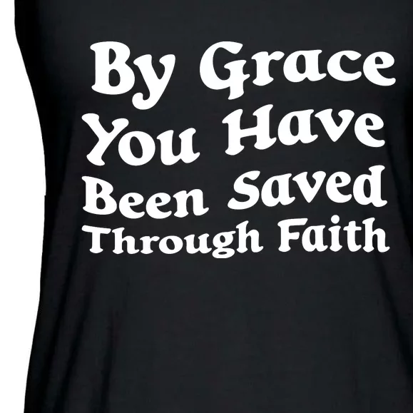 Retro Faith T , By Grace You Ladies Essential Flowy Tank