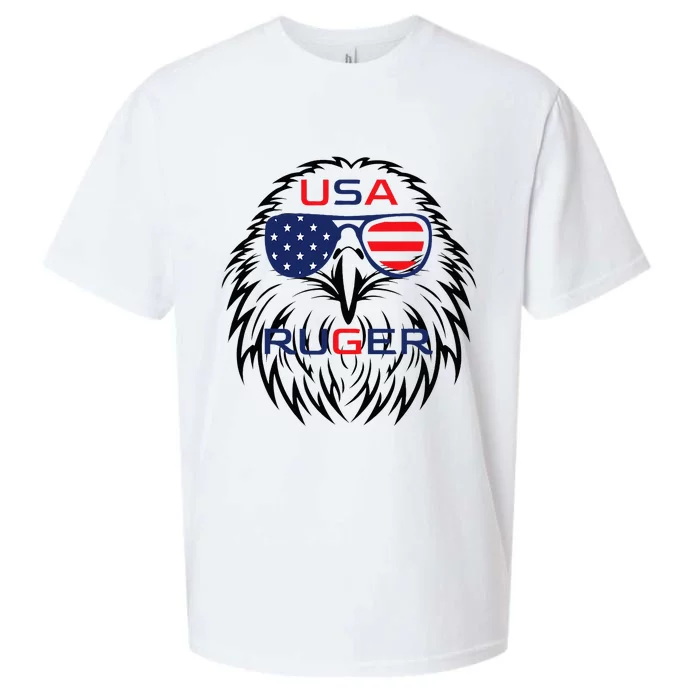 Ruger Family Us Usa American Flag Sueded Cloud Jersey T-Shirt