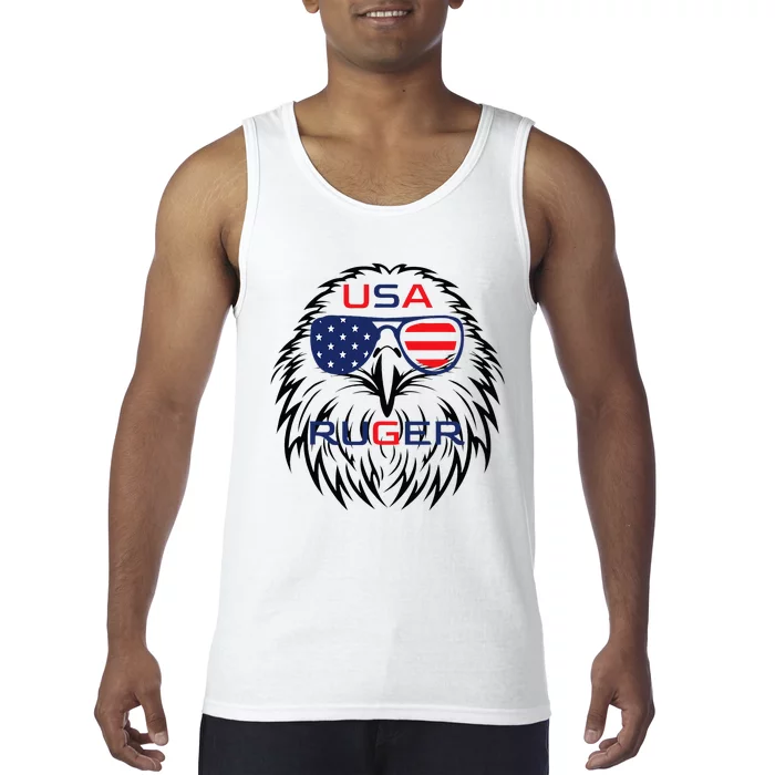 Ruger Family Us Usa American Flag Tank Top