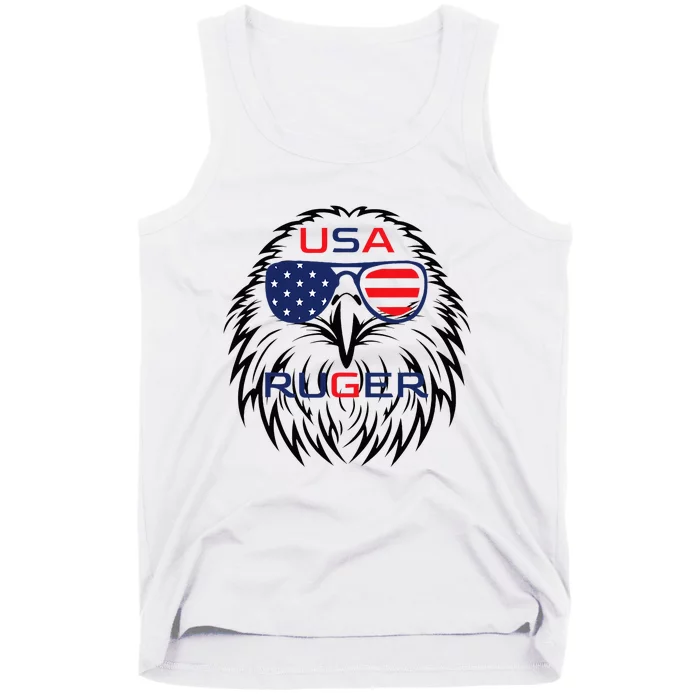 Ruger Family Us Usa American Flag Tank Top