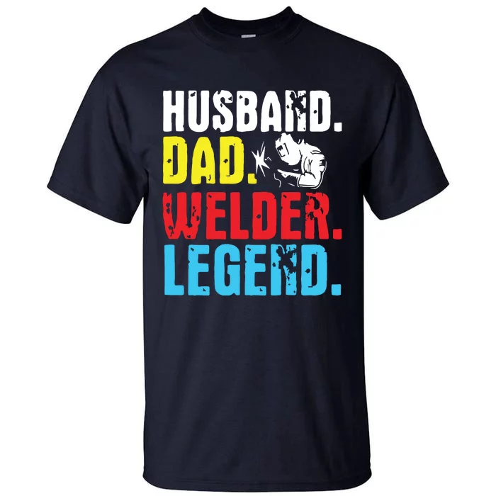 Retro Funny Vintage Tee Husband Dad Welder Legend Premium Tall T-Shirt