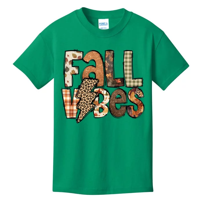 Retro Fall Vibes Autumn Kids T-Shirt